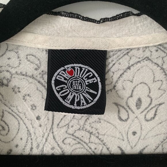 PRODUCE COMPANY | 100% Cotton button up shirt size Large - Picture 6 of 11